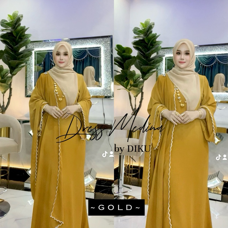 DRESS MEDINA free SHAWL by DIKU RAYA 2025 | Shopee Malaysia
