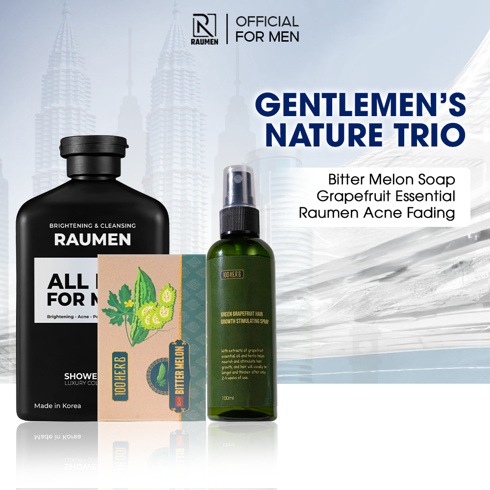 RAUMEN Gentlemen's Nature Trio Body Care For Men | Shopee Malaysia