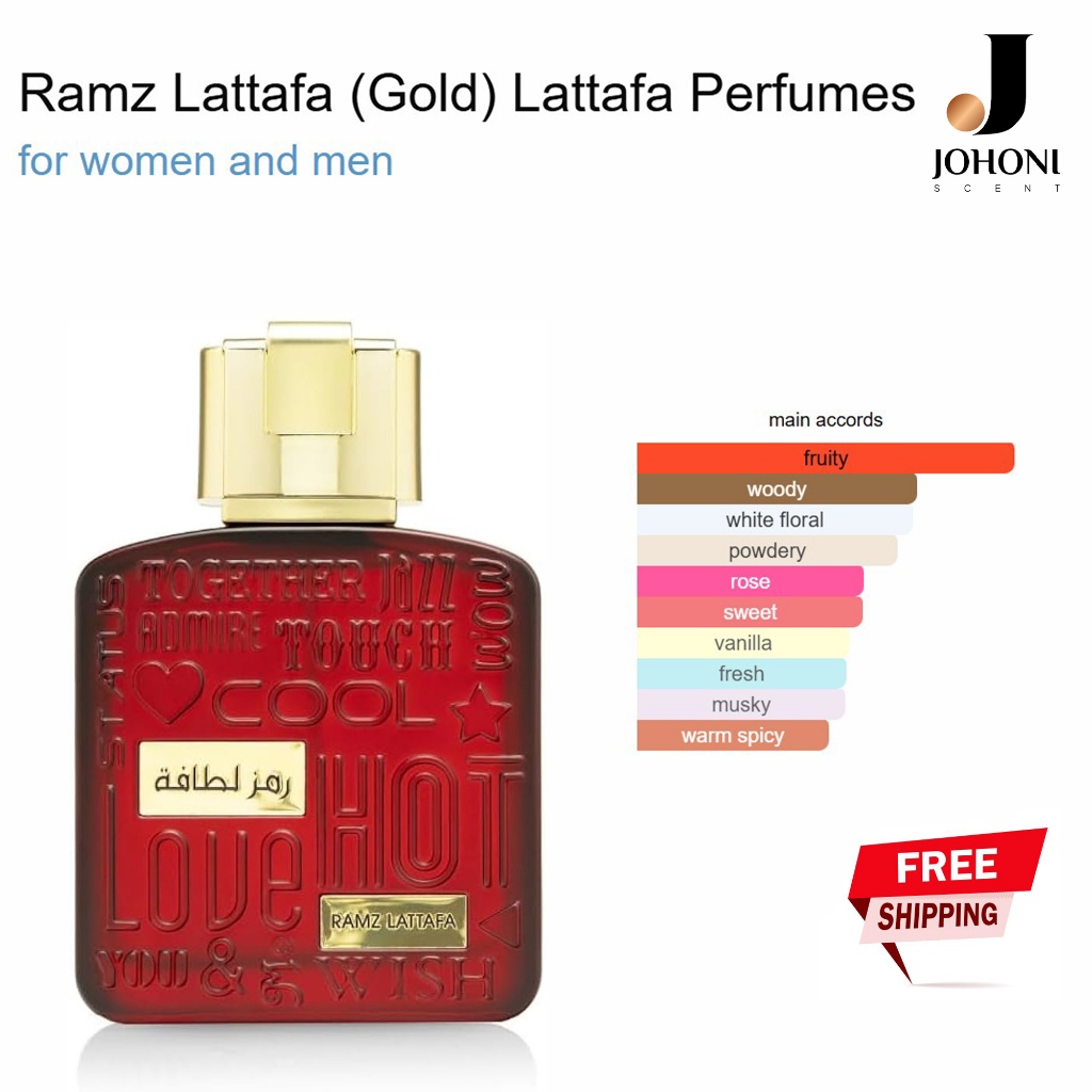 LATTAFA RAMZ LATTAFA GOLD U EDP 100ML. 100% Authentic | Shopee Malaysia