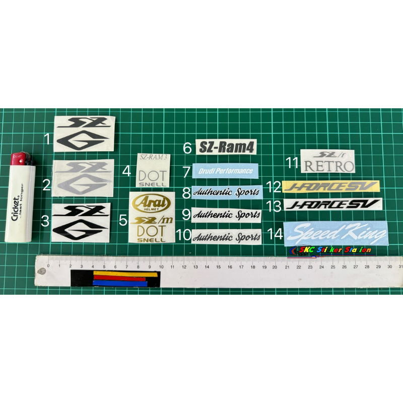 Sticker Helmet Restore (Arai SZG/Ram 3/SZM/SZF/Jforce SV/Authentic ...