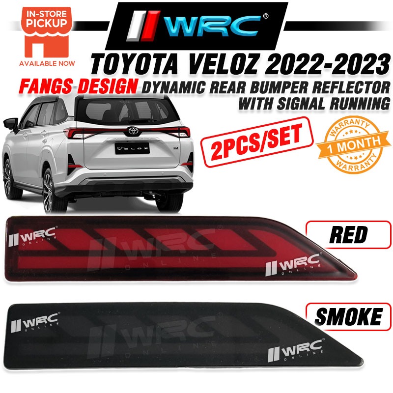 Toyota Veloz 2022 - 2023 Fangs Design Dynamic Rear Bumper Reflector ...