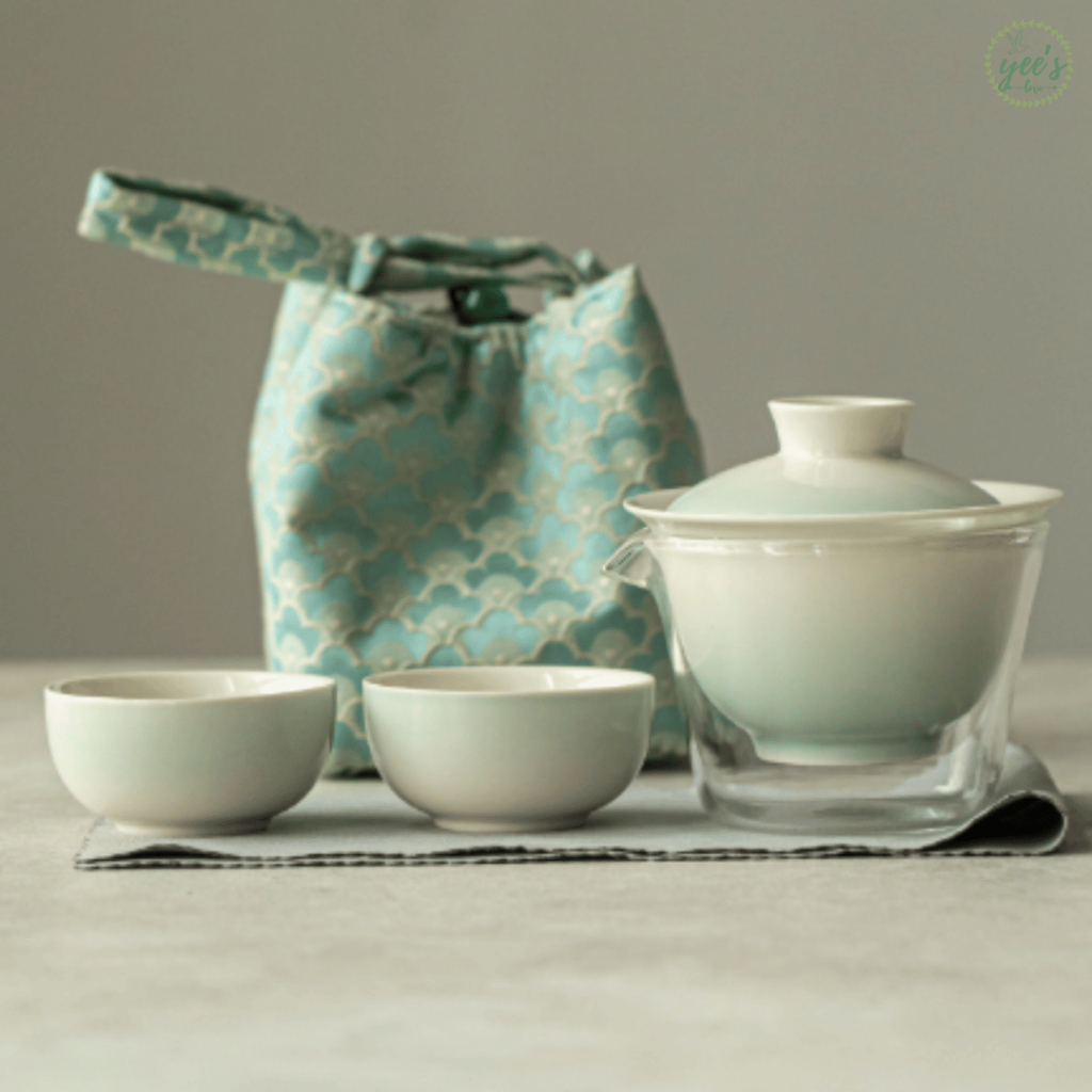 Gradient Quick Brew Tea Set 渐变快客茶具组 (Travel Tea Set with One Teapot and ...