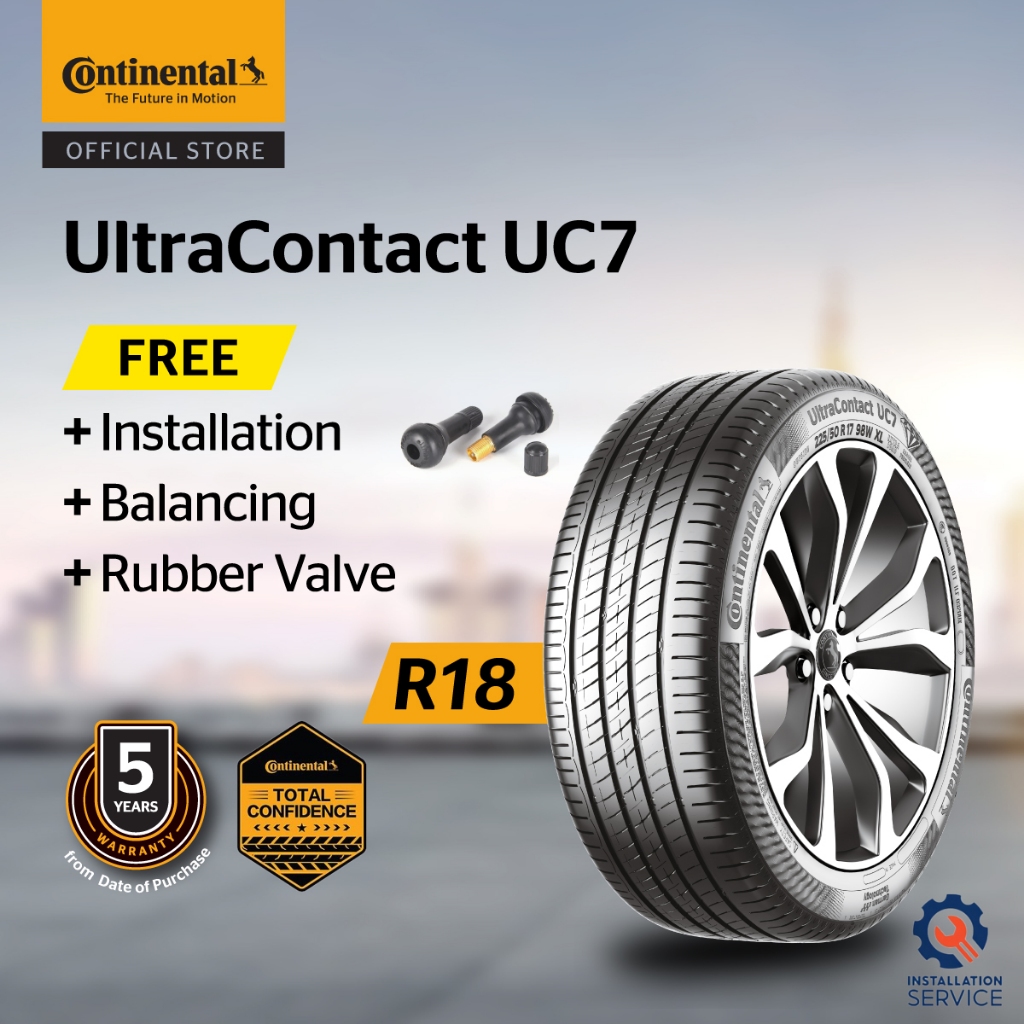 Continental UltraContact UC7 R18 245/50 235/50 225/45 275/45 (with ...