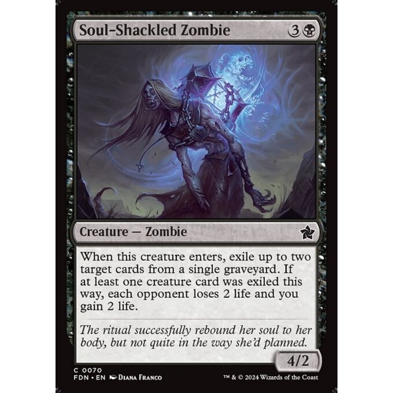 Magic the Gathering - Soul Shackled Zombie (FDN) | Shopee Malaysia