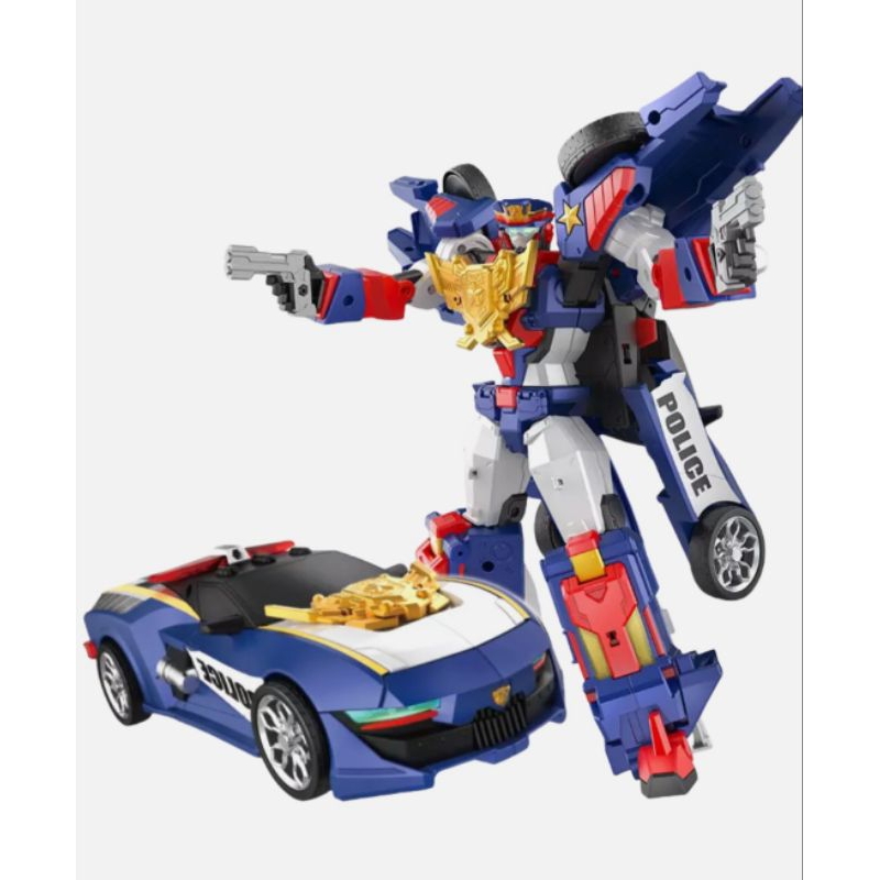 Mini Force Super Cops Storm Chaser Figure Police Car Transform Robot ...