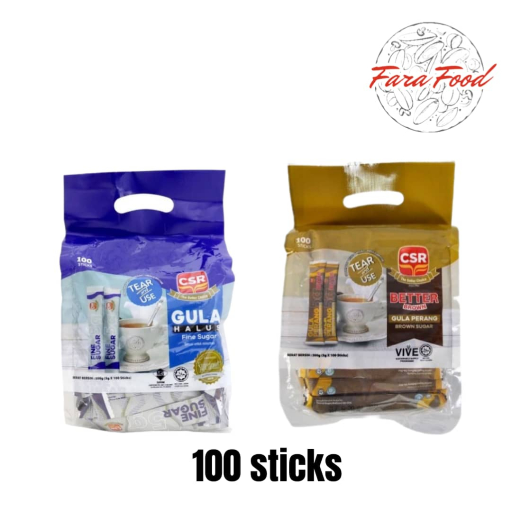 5g Gula Sugar Brown Perang Sachet Sticks CSR 100's | Shopee Malaysia