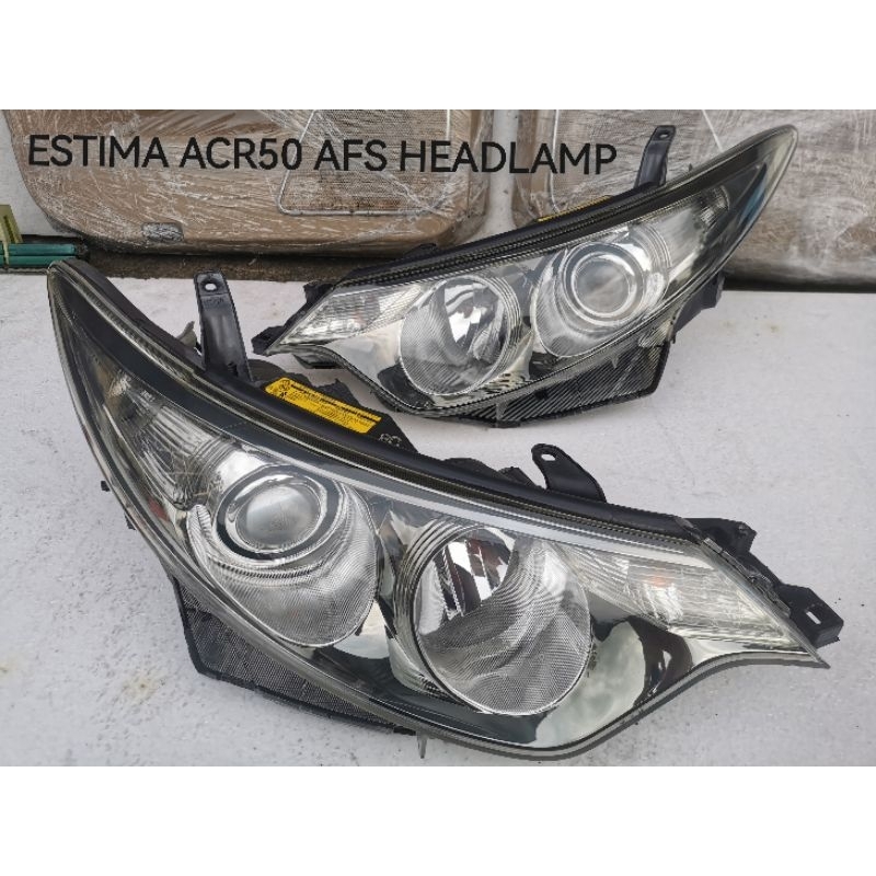TOYOTA ESTIMA ACR50 *TIKTOP* AFS HID FRONT LIGHT LAMPU DEPAN HEADLAMP ...