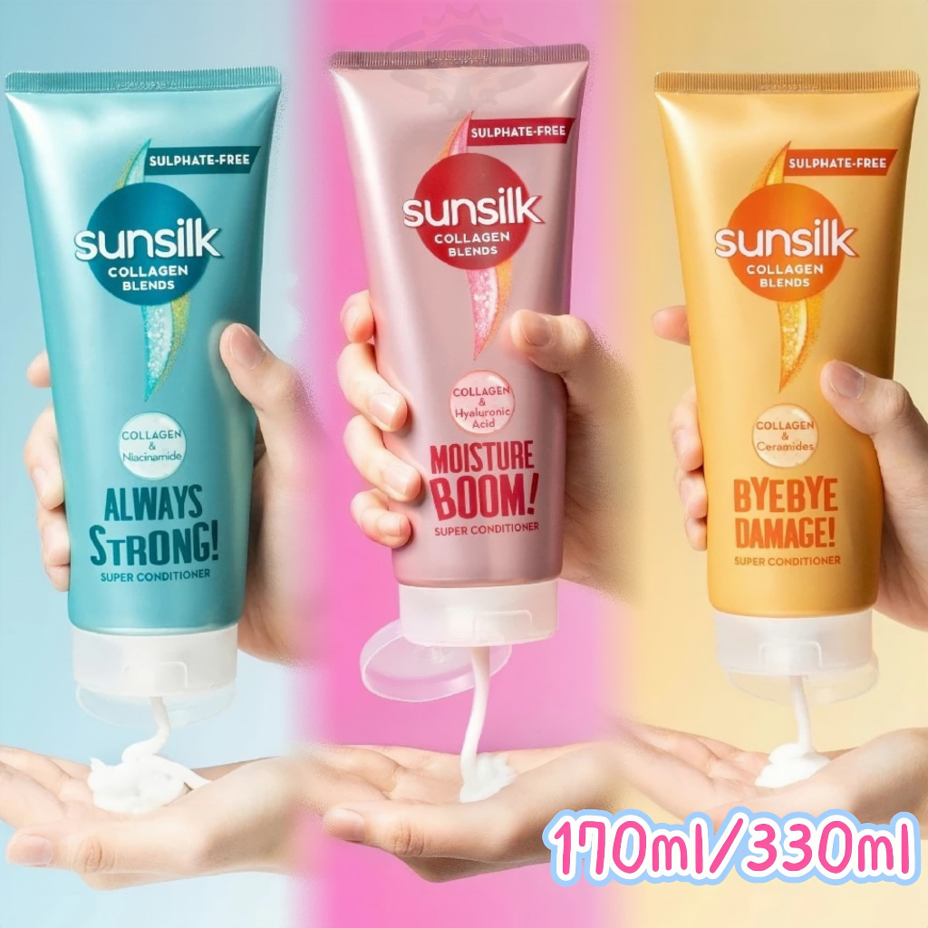 Sunsilk Super Conditioner Collagen Filler Co-creations/Shampoo 170ml ...