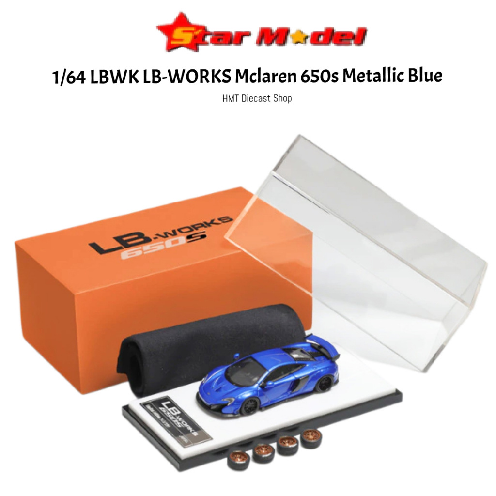 STAR MODEL 1/64 LBWK LB-WORKS Mclaren 650s Metallic Blue (READY STOCK ...