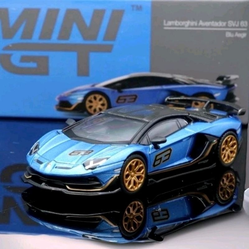 Mini GT Lamborghini Aventador SVJ #23 Blu Aegir No 784 | Shopee Malaysia