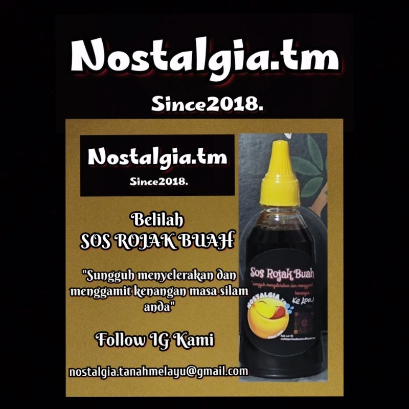 Sauce/ Sos Rojak Buah by NOSTALGIA (360g) | Shopee Malaysia