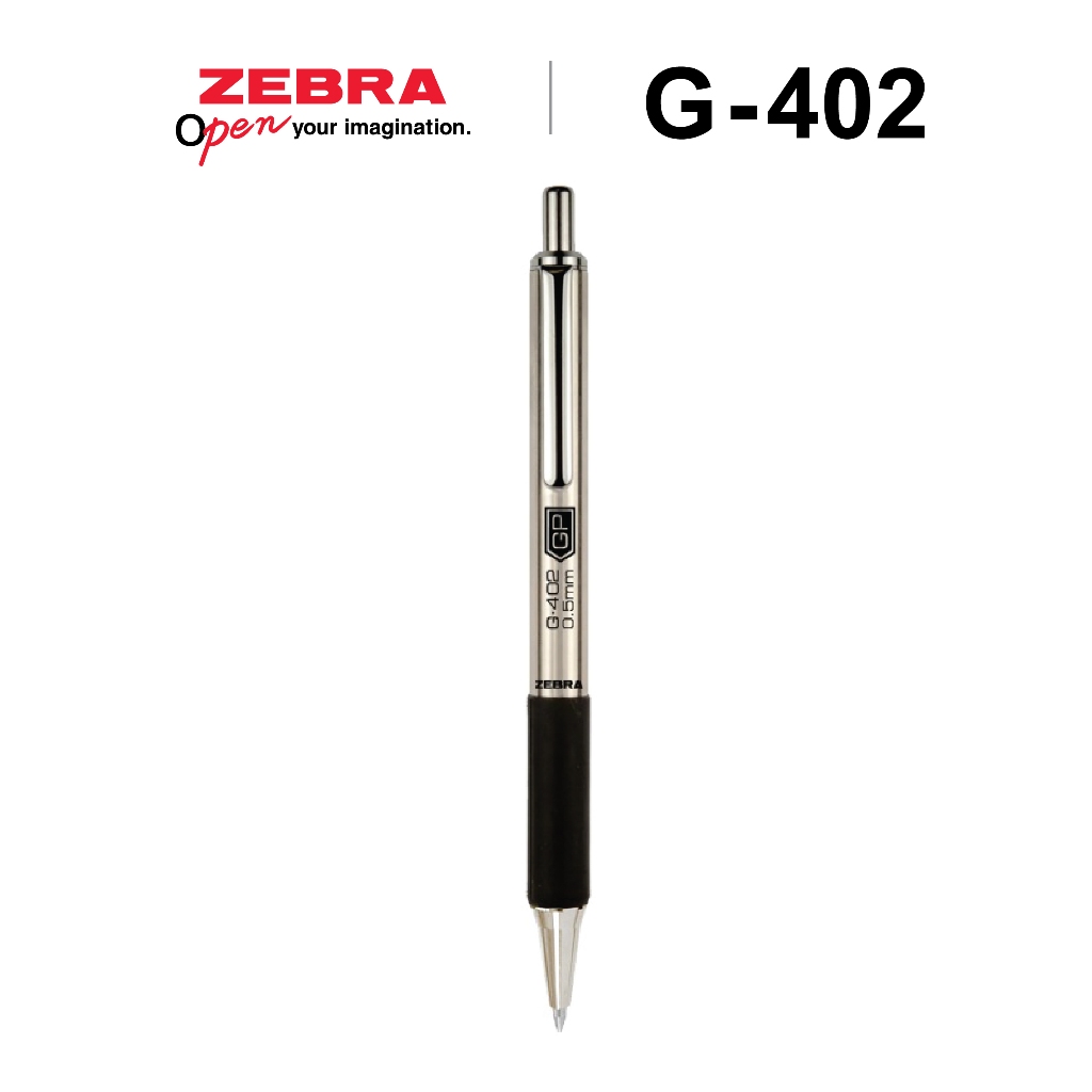 Zebra G-402 Kugelschreiber-Minen – 0,5 Mm, Schwarze Archivtinte, 8 Stück, Für Edelstahlstift
