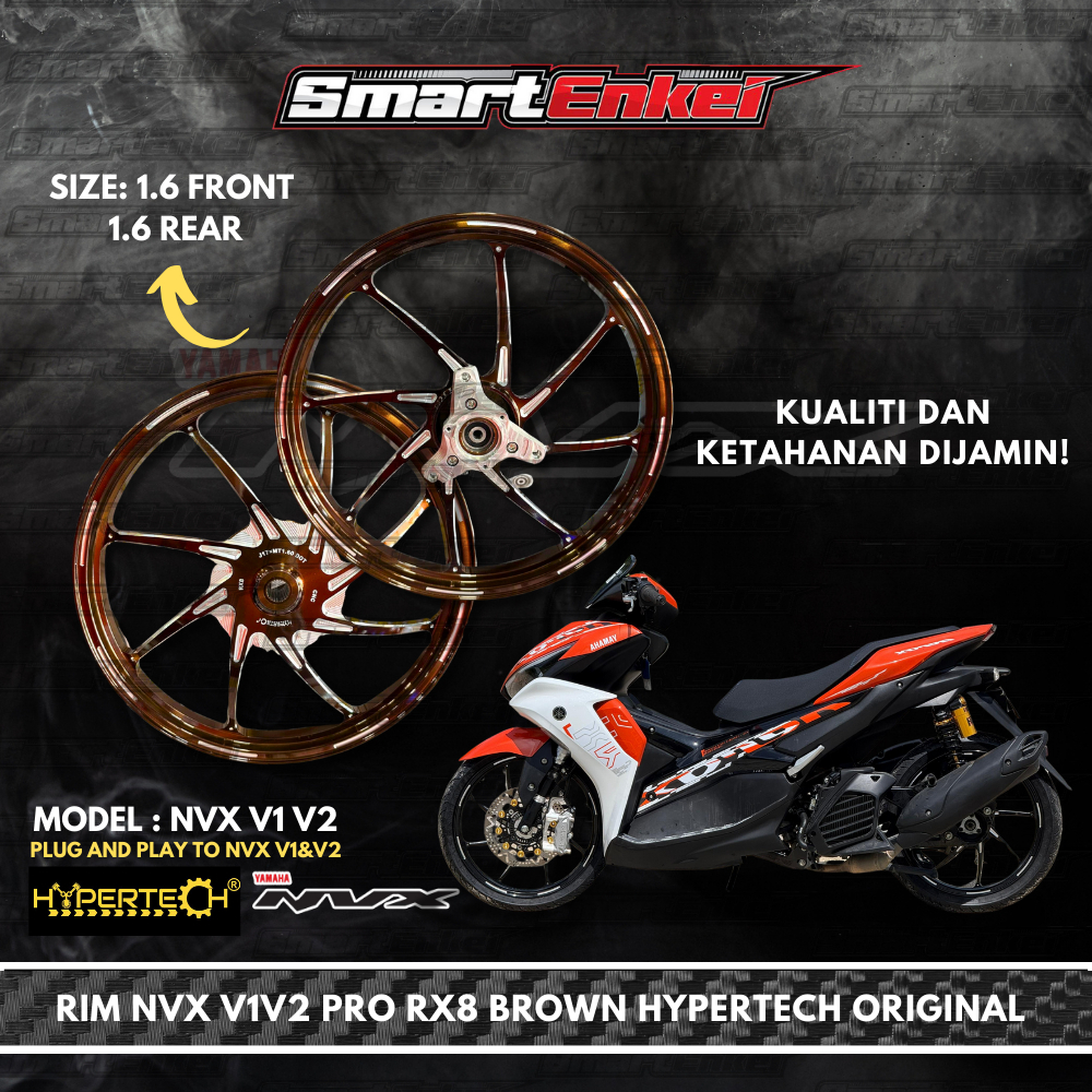 RIM NVX V1/V2 PRO RX8 BROWN HYPERTECH ORIGINAL | Shopee Malaysia