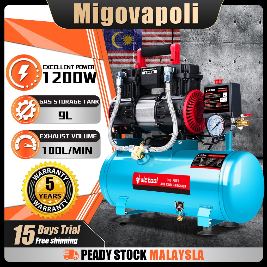 New Model Air Compressor Oil Free1200W Silent Type Heavy duty ...