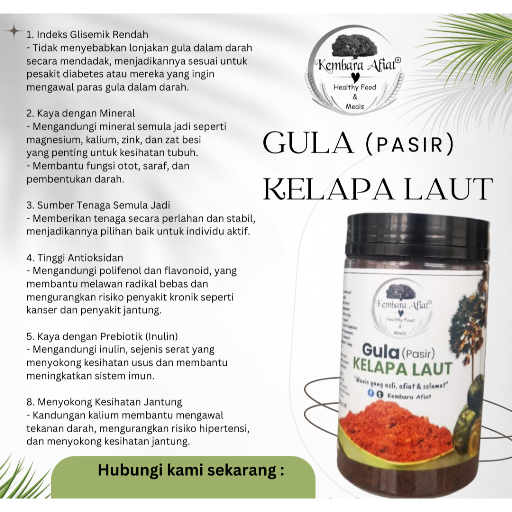 Gula Kelapa Laut Asli Rendah Gi | Shopee Malaysia