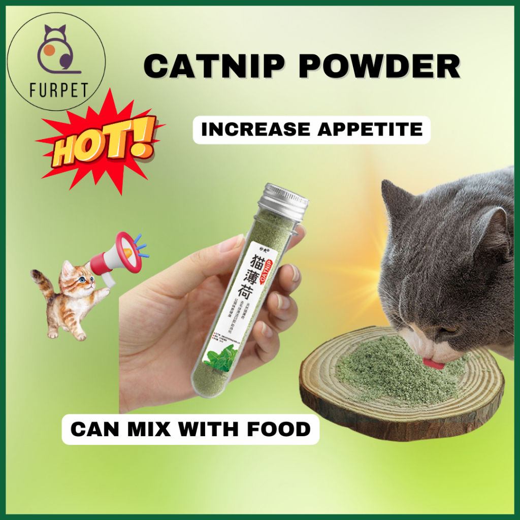 FURPET Cat Nip Powder Catnip Mint Cat Treats Catnip Food Cat Snack Snek ...