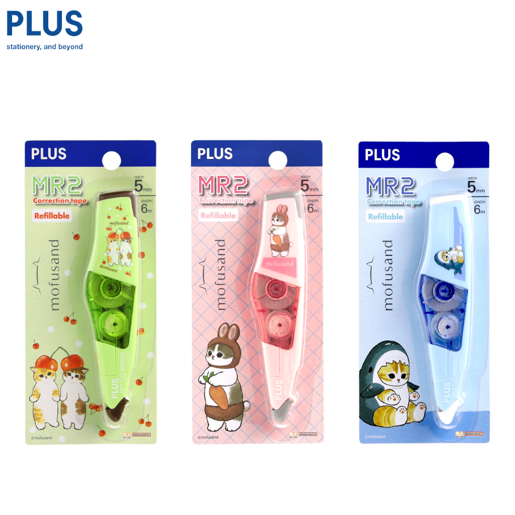 PLUS Mofusand Whiper MR2 Refillable Correction Tape (5mm x 6m) | Shopee ...