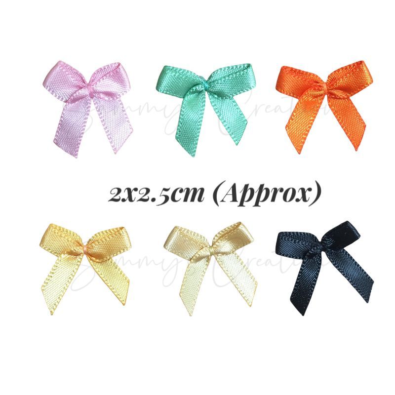 50pcs 2x2.5cm satin ribbon mini ribbon bow ribbon doorgift ribbon bow ...