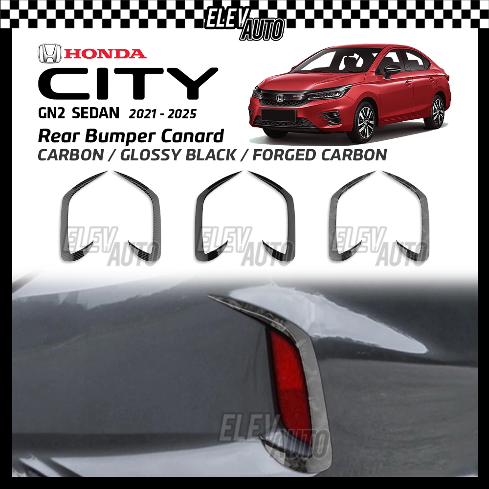 Honda City GN2 Sedan 2021 - 2025 Rear Bumper Canard Side Trim Garnish ...