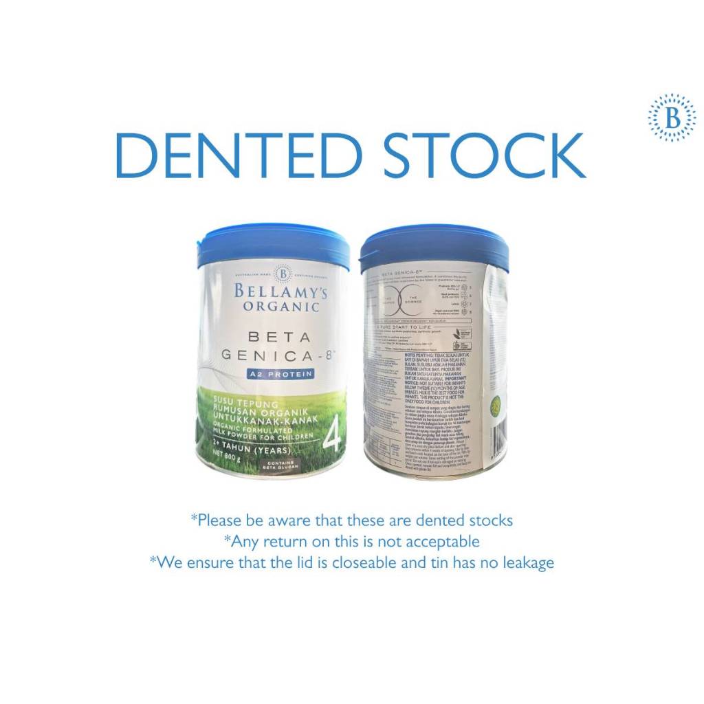 Bellamy's Organic Beta Genica-8 Step 4 Junior Milk Drink 800g (DENTED ...
