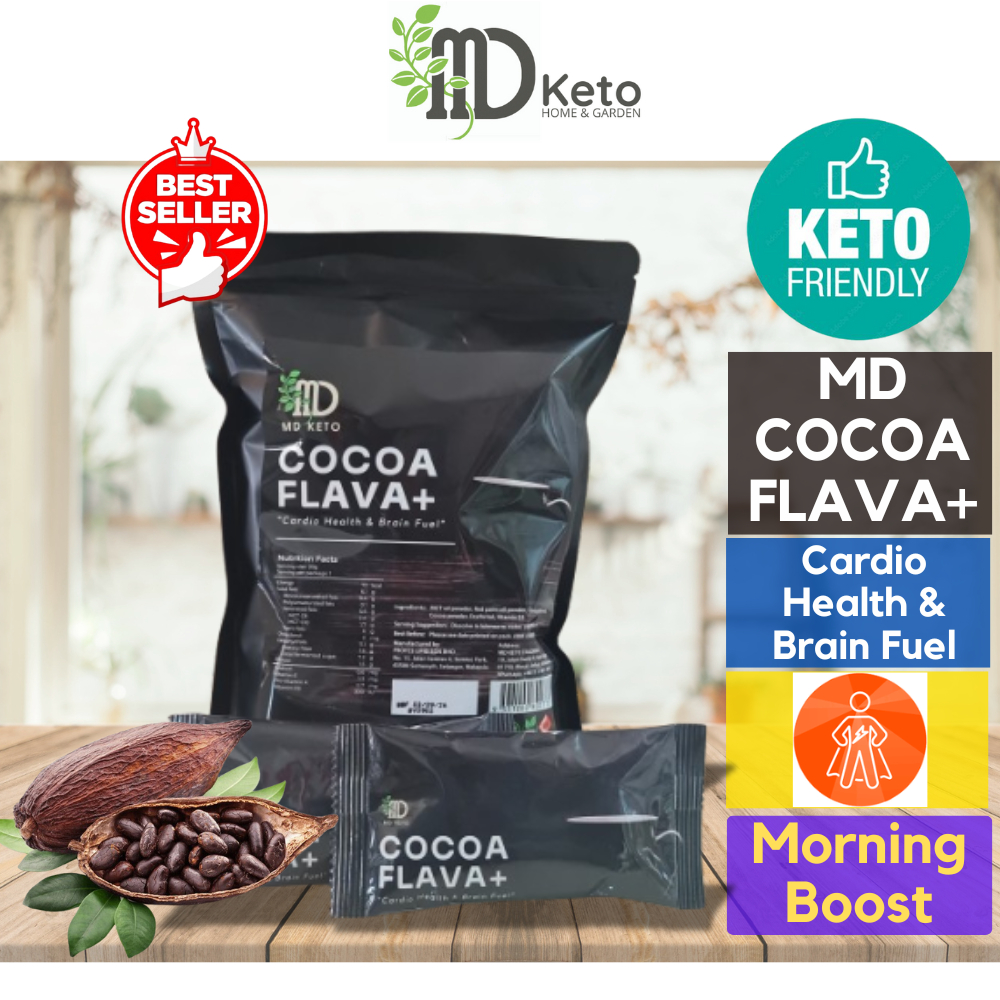 [MD Keto] 12 x 20g Cocoa Flava+ Hot cocoa MCT VIT A E D3 promote mood ...