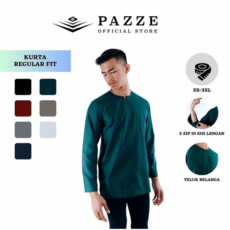 LK9082 Pazze Kurta Teluk Belanga Regular Fit | Shopee Malaysia