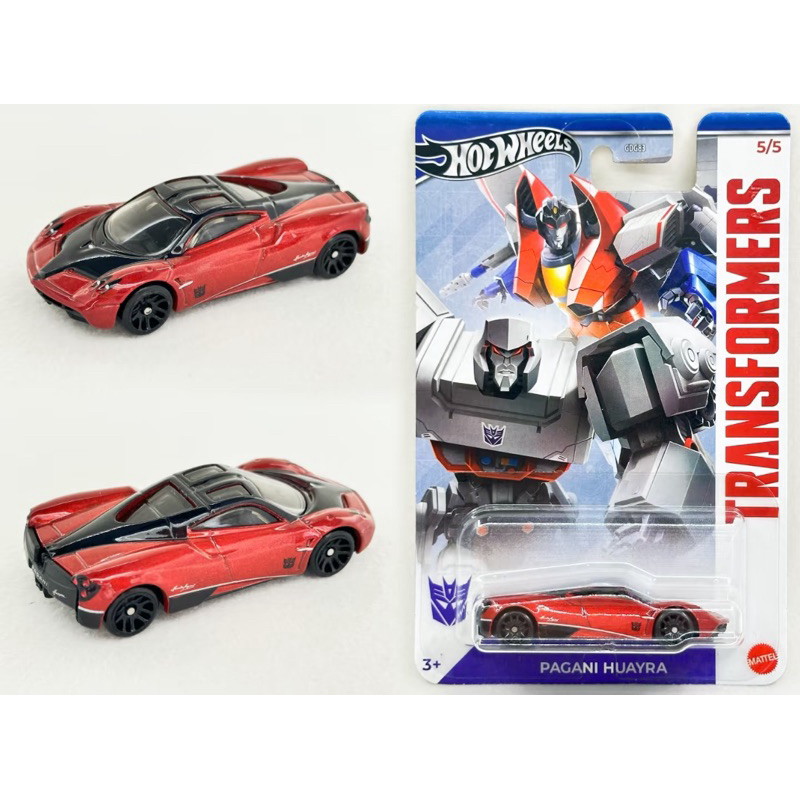Hot Wheels Transformers Walmart Exclusive 2024 &ndash; Pagani Huayra Rossa 1:64, Q.t&agrave; 5/5