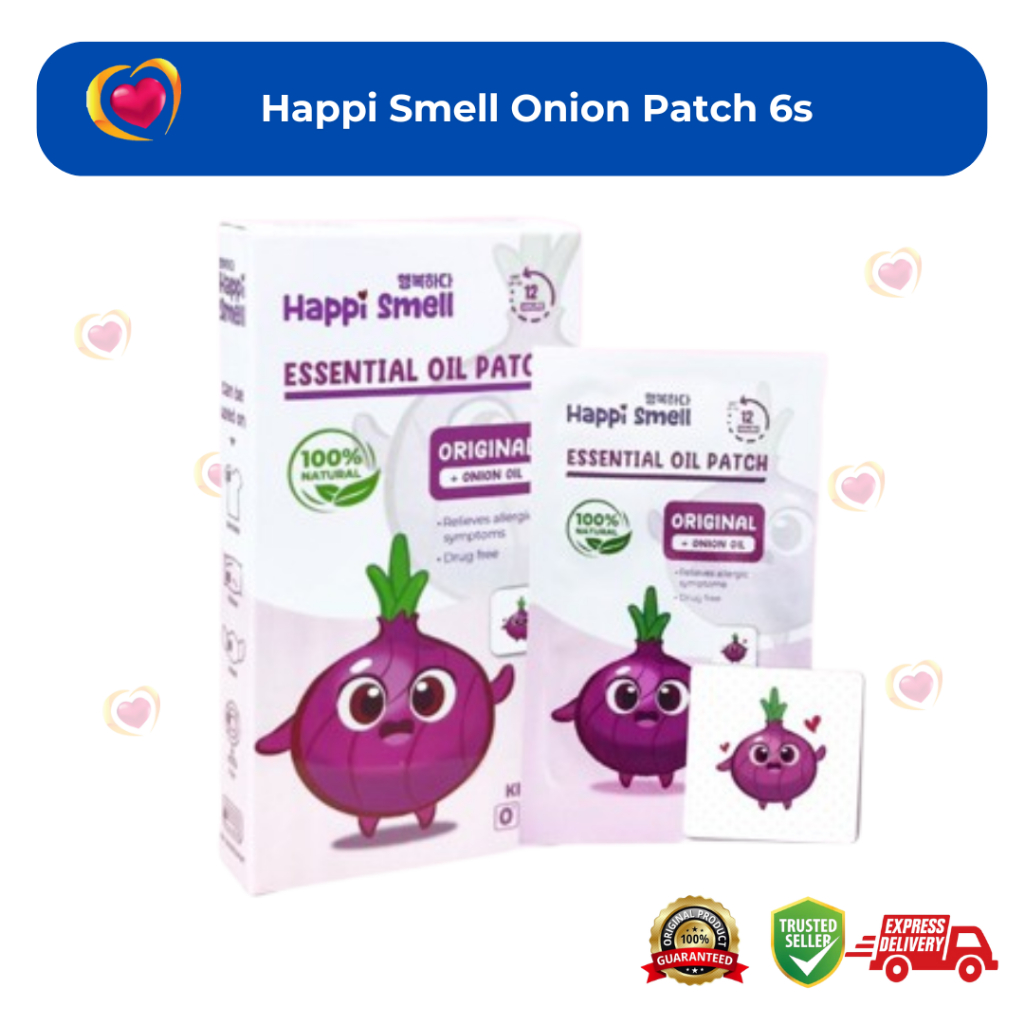 Happi Smell Onion Patch 6s | Relieve Allergic Symptoms | Shopee Malaysia
