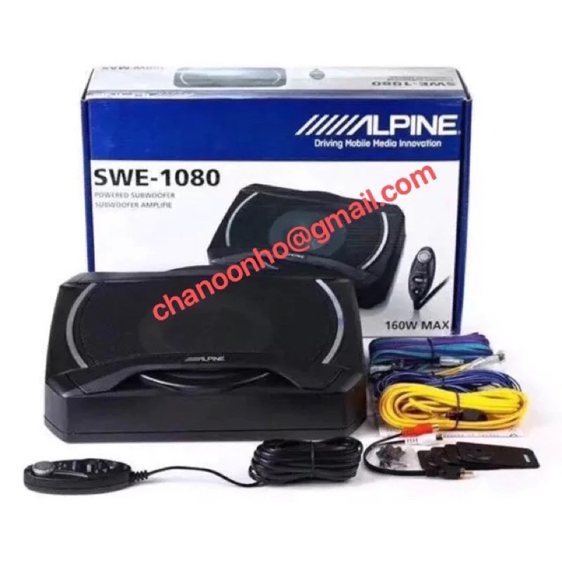 Active Subwoofer 8 Inch Car Compact UNDERSEAT Active Subwoofer (Alpine ...