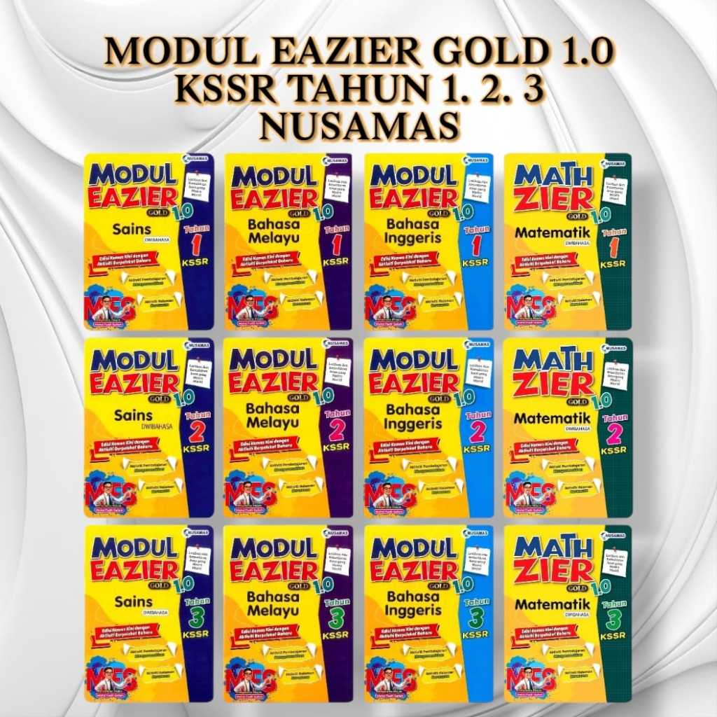 2025 MODUL EAZIER GOLD 1.0 KSSR TAHUN 1.2.3 (NUSAMAS) | Shopee Malaysia