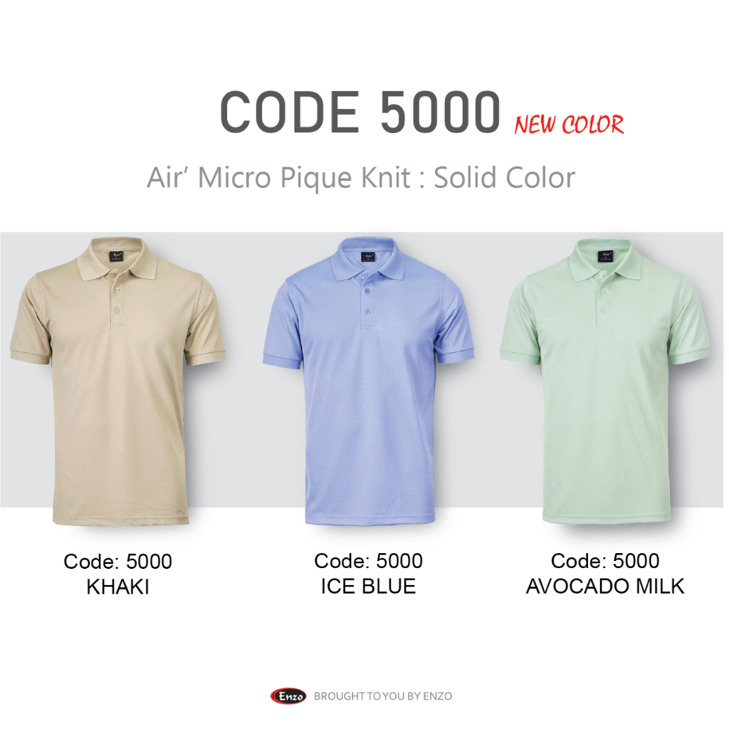 -5000-Enzo Multifunction Plain Polo Shirt | Shopee Malaysia