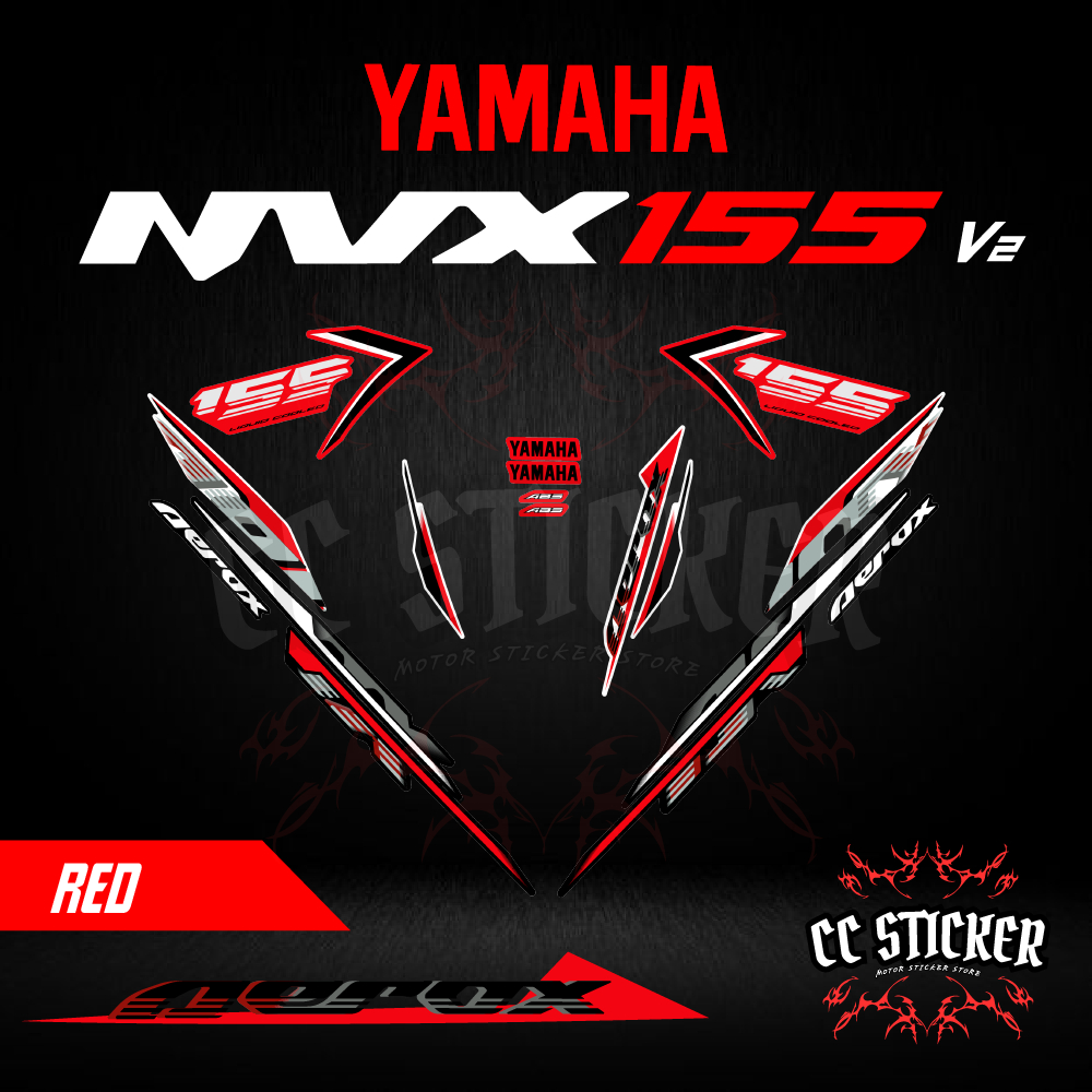 YAMAHA NVX / AEROX 155 V2 | MOTOR STICKER STRIPE (35) THAI 2024 CUSTOM ...