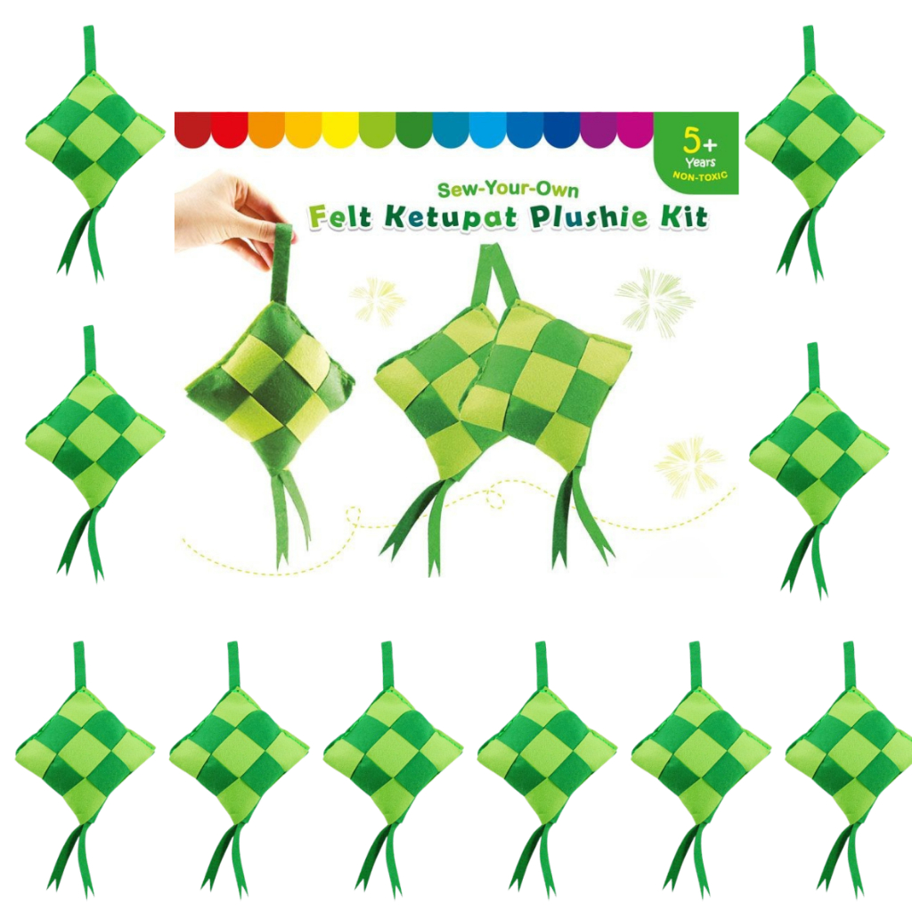 Ketupat Plushie untuk Hari Raya Celebration for kids mum and baby ...