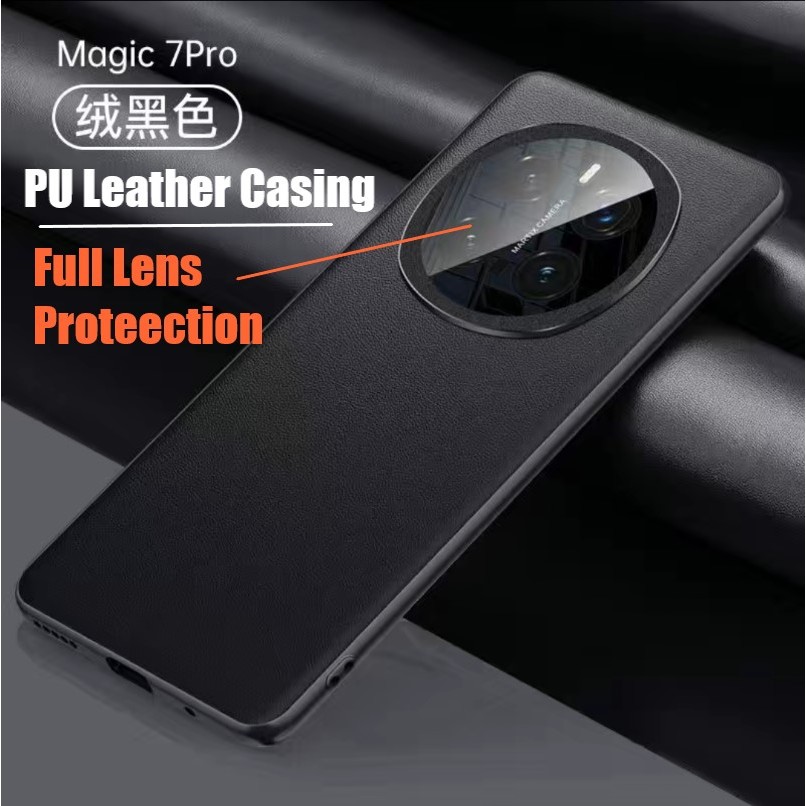HONOR Magic 7 PRO 5G Original PU Leather Upgrade Iron Lens Protection ...