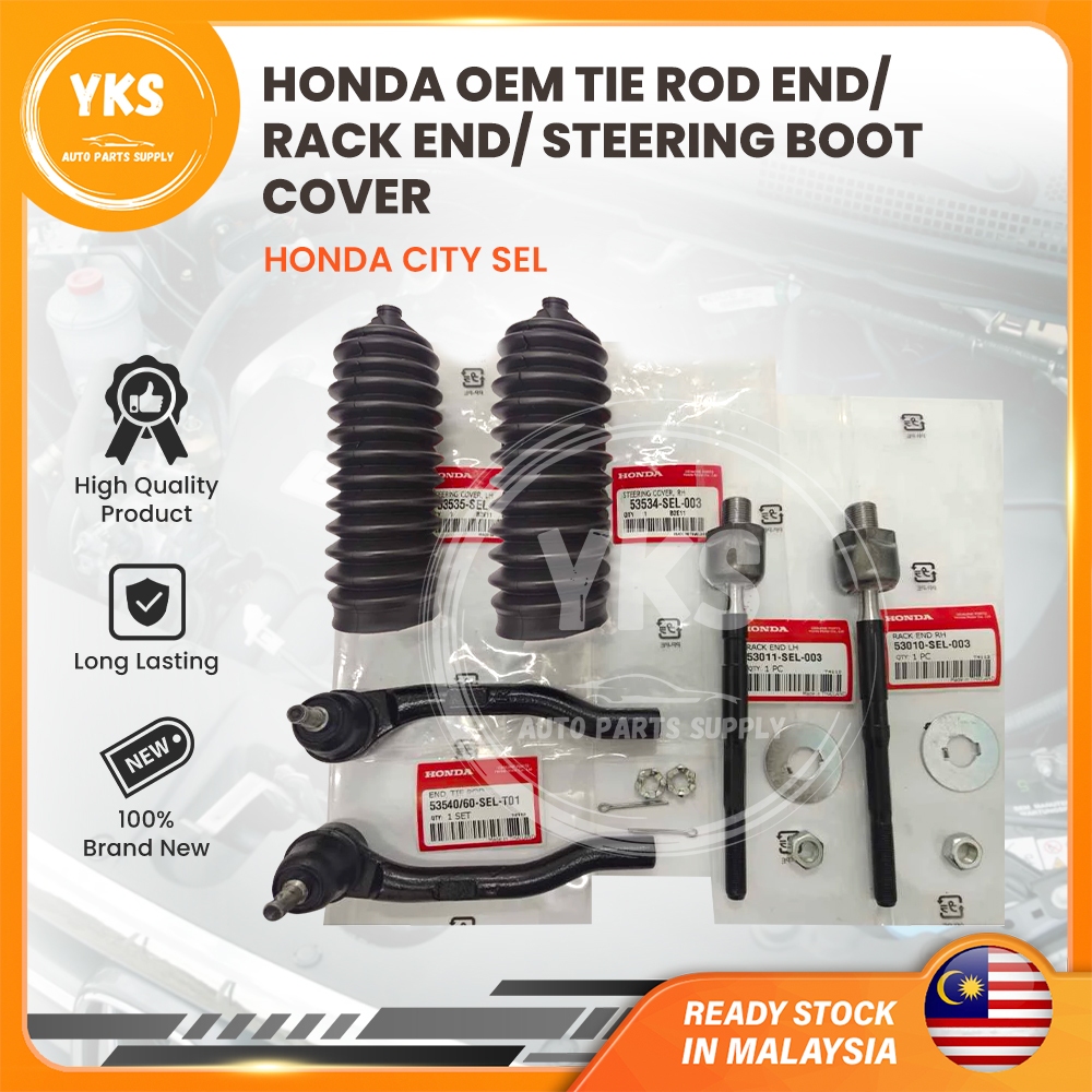 🔥NEW HONDA🔥HONDA CITY SEL (1 SET) TIE ROD END / RACK END /STEERING BOOT ...