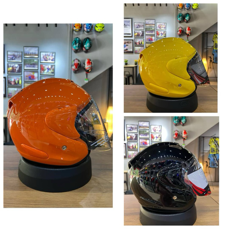 ARC RITZ HELMET PLAIN COLOUR(orange,yellow,black) | Shopee Malaysia
