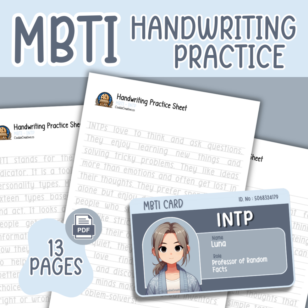 (PDF) handwriting practice book latihan tulisan cantik (mbti - intp ...