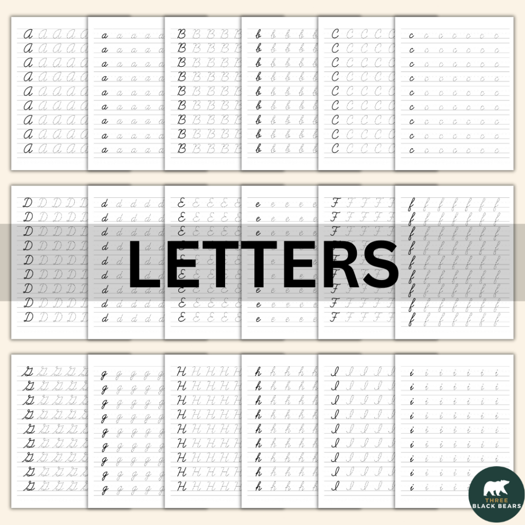 Cursive Handwriting Workbook for Adults and Teens 131 Pages A4 Printed ...