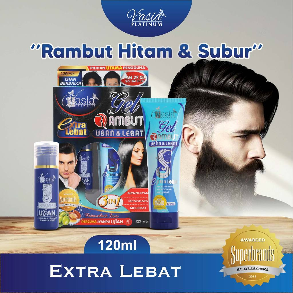 V'ASIA GEL RAMBUT UBAN - Rambut Kembali Hitam & Subur | Shopee Malaysia