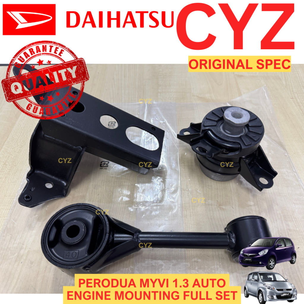Engine Mounting Set Perodua Myvi 1.0,1.3 AT (AUTO) (3 PCS) DAIHATSU ...