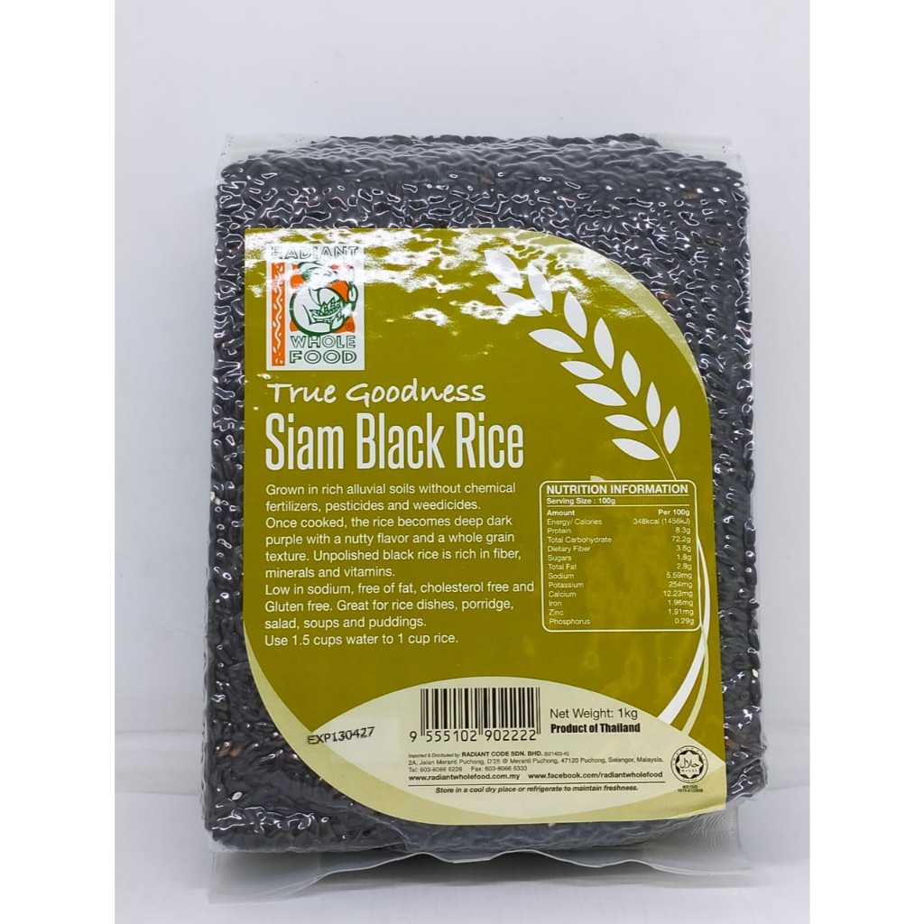 RADIANT-SIAM BLACK RICE 1KG | Shopee Malaysia