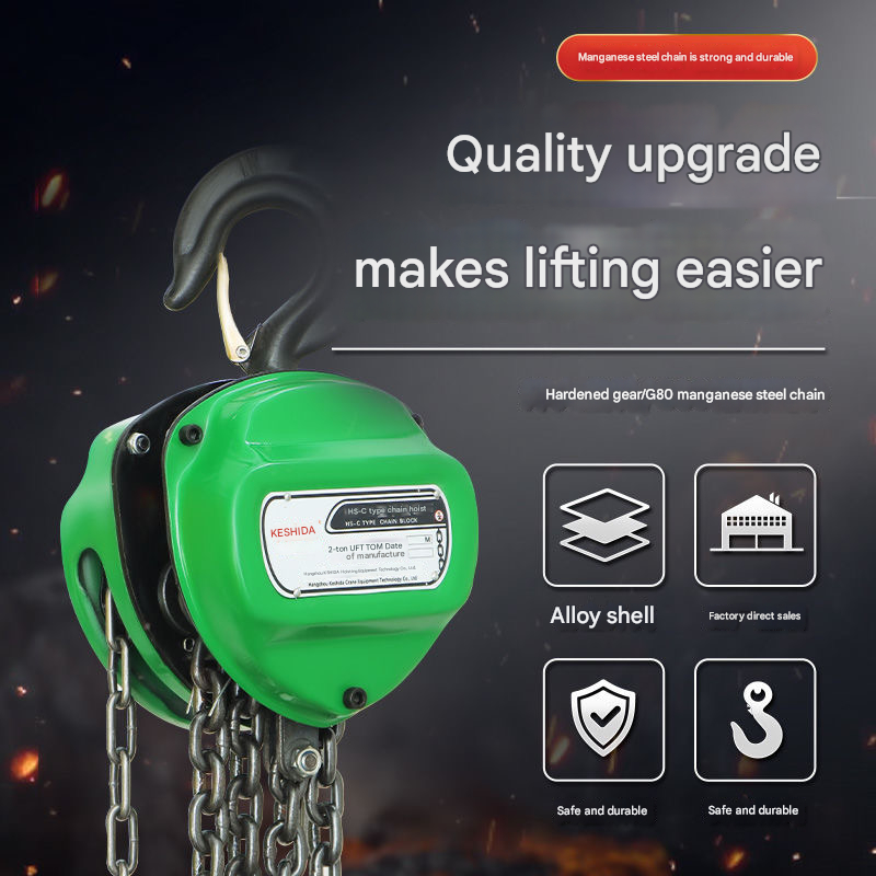 HOT NEW [ 2 TON X 5 METER ] Heavy Duty Chain Block Lifting Block Chain ...