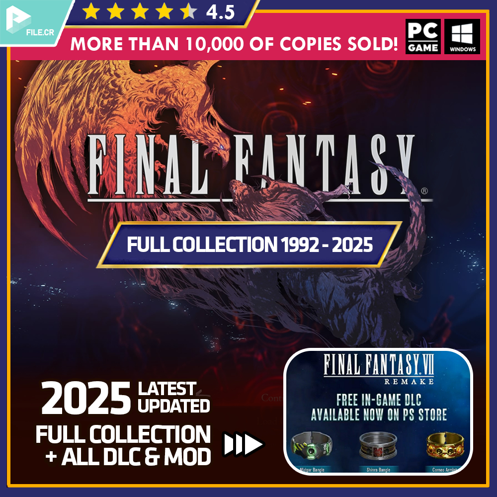 Final Fantasy 2025 -1992 Complete Collection (I - XV) [LIFETIME] [𝐏𝐂 ...