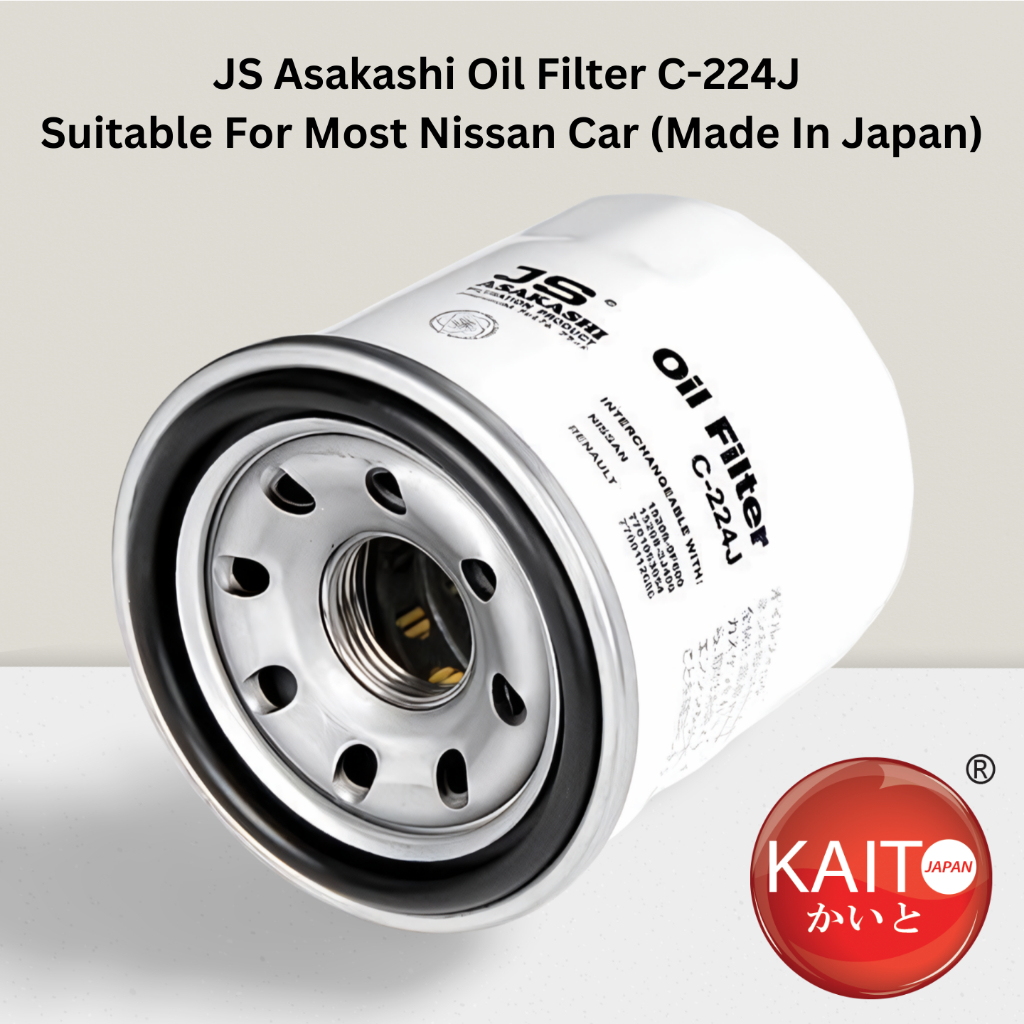 JS Asakashi C-224J Oil Filter for Nissan Almera Serena X-Trail Navara ...