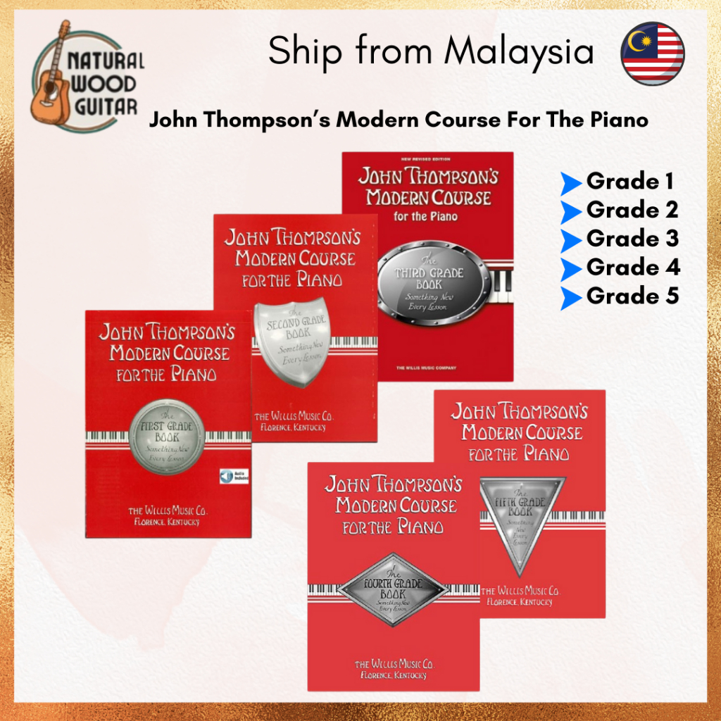 John Thompson's Modern Course for the Piano Grade 1-5 | Shopee Malaysia