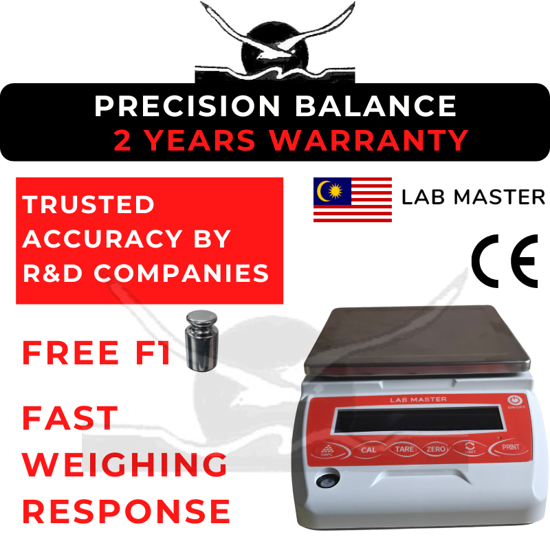 LAB MASTER/MALAYSIA Precision Digital Balance Scale 3000g 3200g 5000g ...