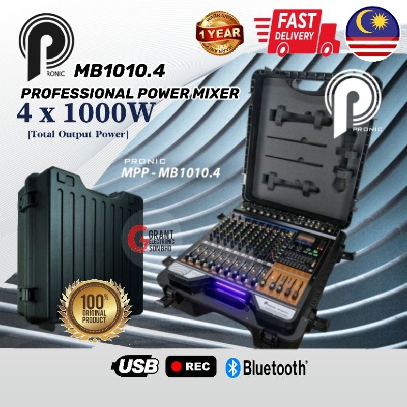PRONIC Ampaudio MB1010.4 4x1000W PROFESSIONAL POWER MIXER | Shopee Malaysia