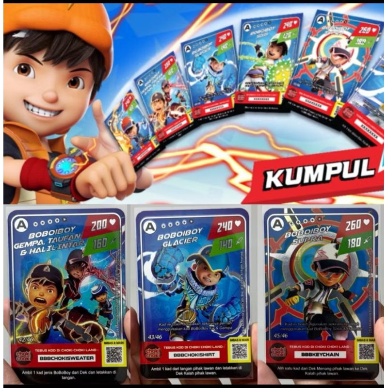 Boboiboy Choki choki Kad Perlbagai Pilihan Shopee Malaysia