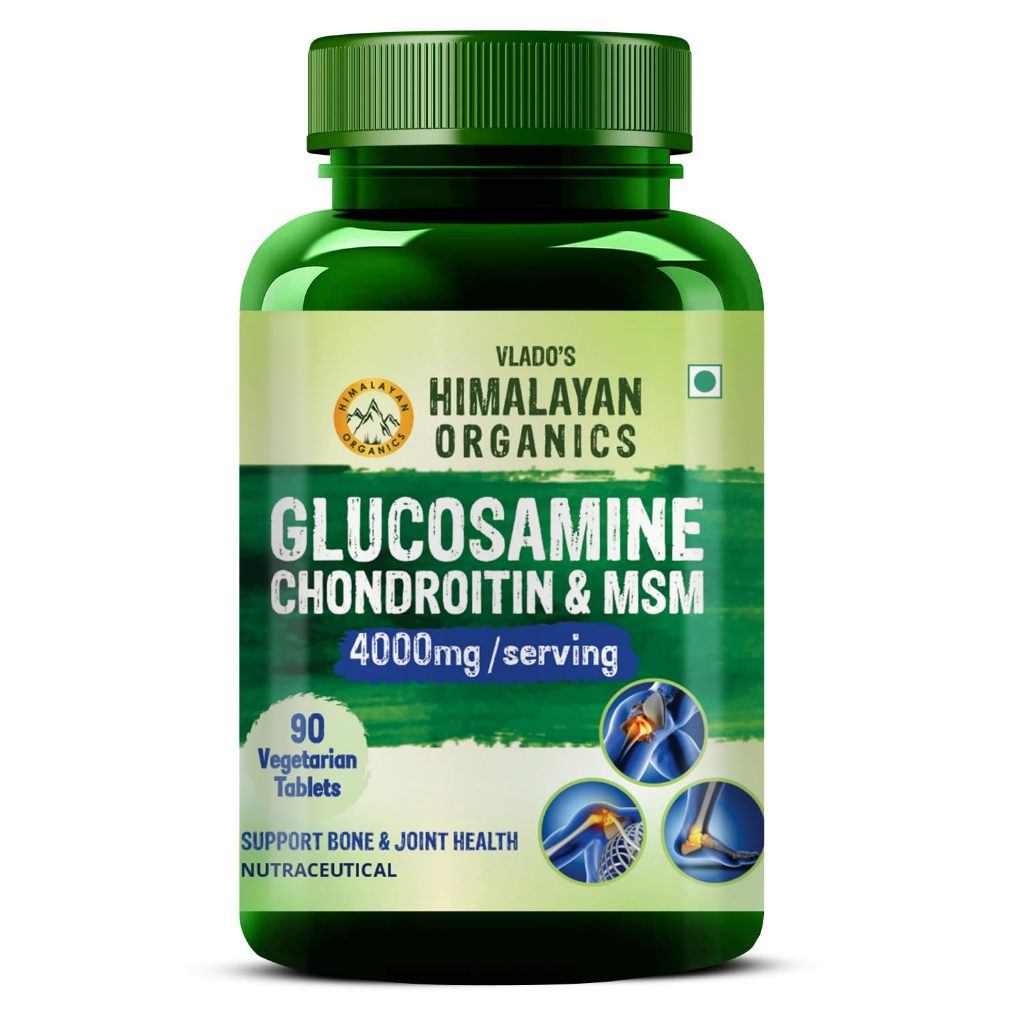 Himalayan Organics Glucosamine Chondroitin & MSM – 4000mg / serving 90 ...
