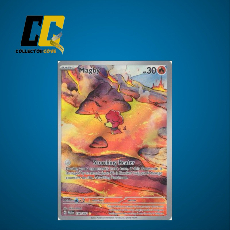 Pokemon Magby - 186/182 - Illustration Rare Scarlet & Violet: Paradox ...